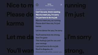 Summer Walker: Karma (Speed Up) | #Lyrics Resimi