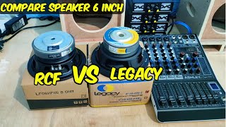 Compare Speaker Legacy 6 Inch Vs Rcf 6 Inch Mixer Ashley Super M4 Miniatur Sound System
