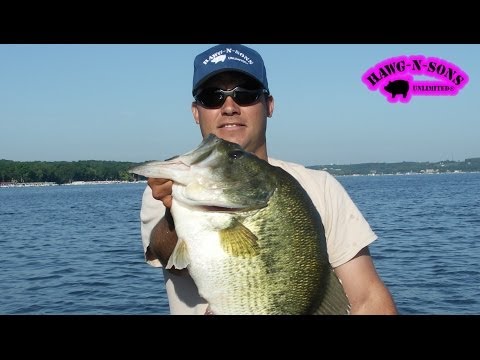 Fishing the BIGGEST Lake Geneva Bass ONLY on HawgNSonsTV!