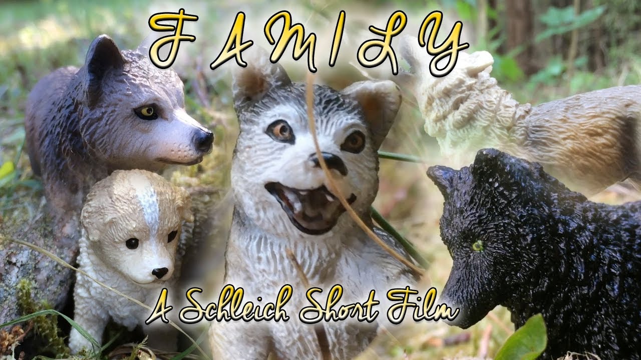 schleich wolf family