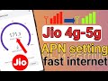 apn settings for jio 5g 😱