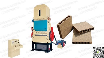Hollow particle board production line/hollow chipboard extruder