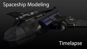 Maya - Spaceship Modelling Timelapse