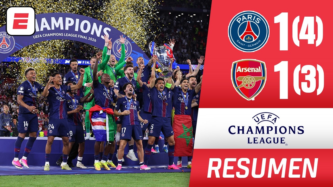 ►PSG se consagra bicampeón de la Champions tras derrotar al Arsenal en penales