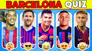 BARCELONA Quiz🏆⚽Quiz About Barcelona Club Only For Geniuses |Ronaldo, Messi, Neymar, Haaland, Mbappe