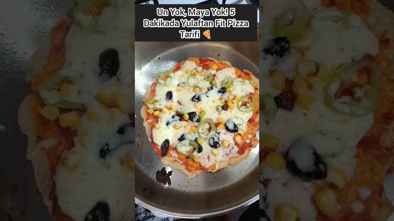 5 DAKİKADA DİYET PİZZA 🍕 #pratiktarifler #pizza #diyetisyenönerisi #diyetpizza#keşfet