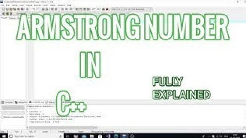 Armstrong number program in c++ fully explained