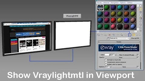 Show Vraylightmtl in Viewport in 3ds Max