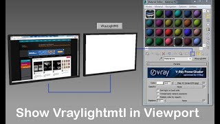 Show Vraylightmtl in Viewport in 3ds Max