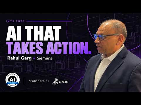 Video thumbnail: AI Agents Don't Just Look. They Take Action., interview with Rahul Garg of Siemens DISW