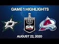 NHL Highlights | 2nd Round, Game 1: Stars vs. Avalanche – Aug. 22, 2020