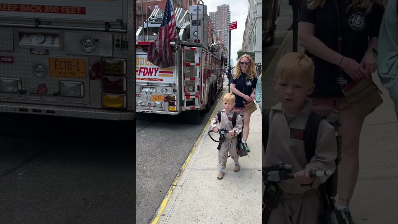 It was Ghostbusters Day in NYC! | Hook & Ladder 8