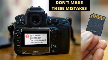 10 BAD HABITS CAN DAMAGE YOUR CAMERA SD CARD