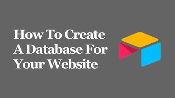 How To Create A Database For Your Website