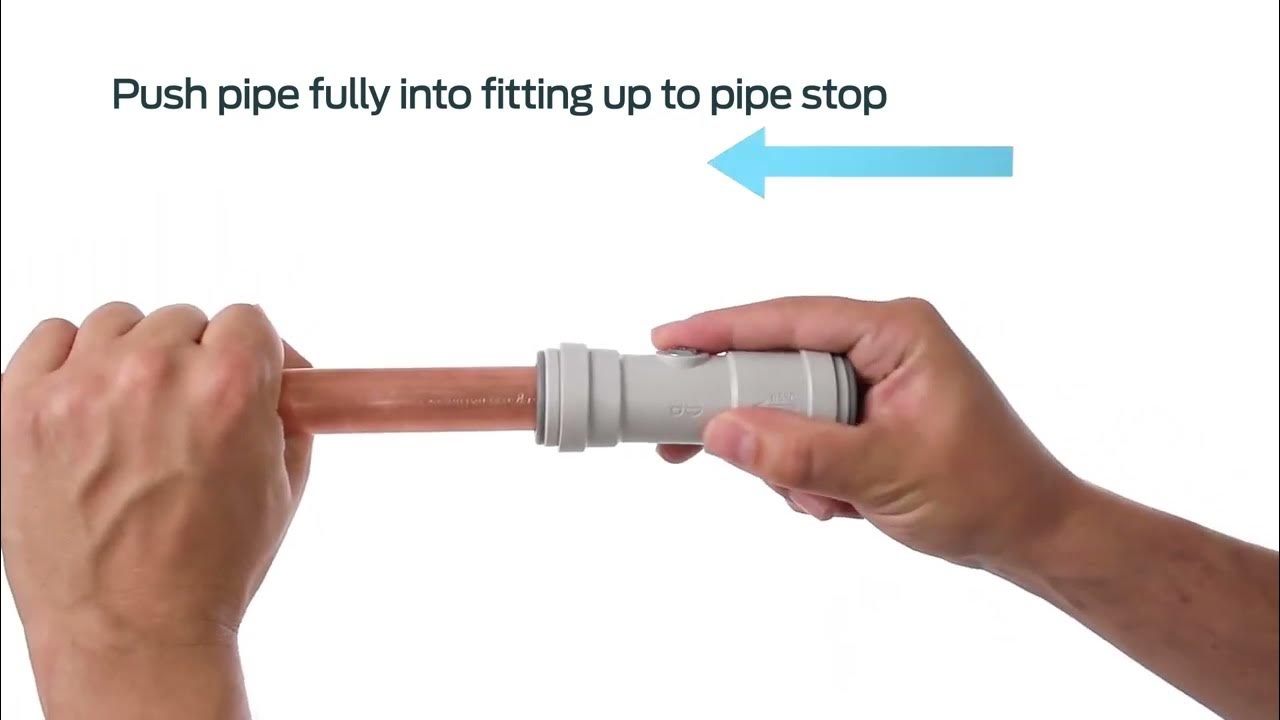 How to make a JG Speedfit standard pushfit fitting connection YouTube