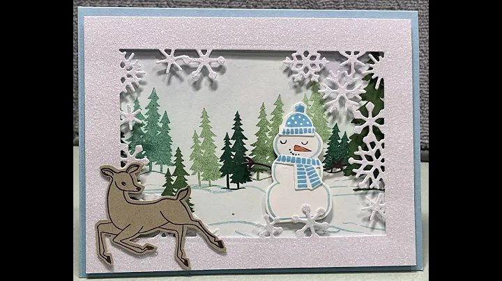 No. 162 Layered Card Snowman Magic and Peaceful Deer