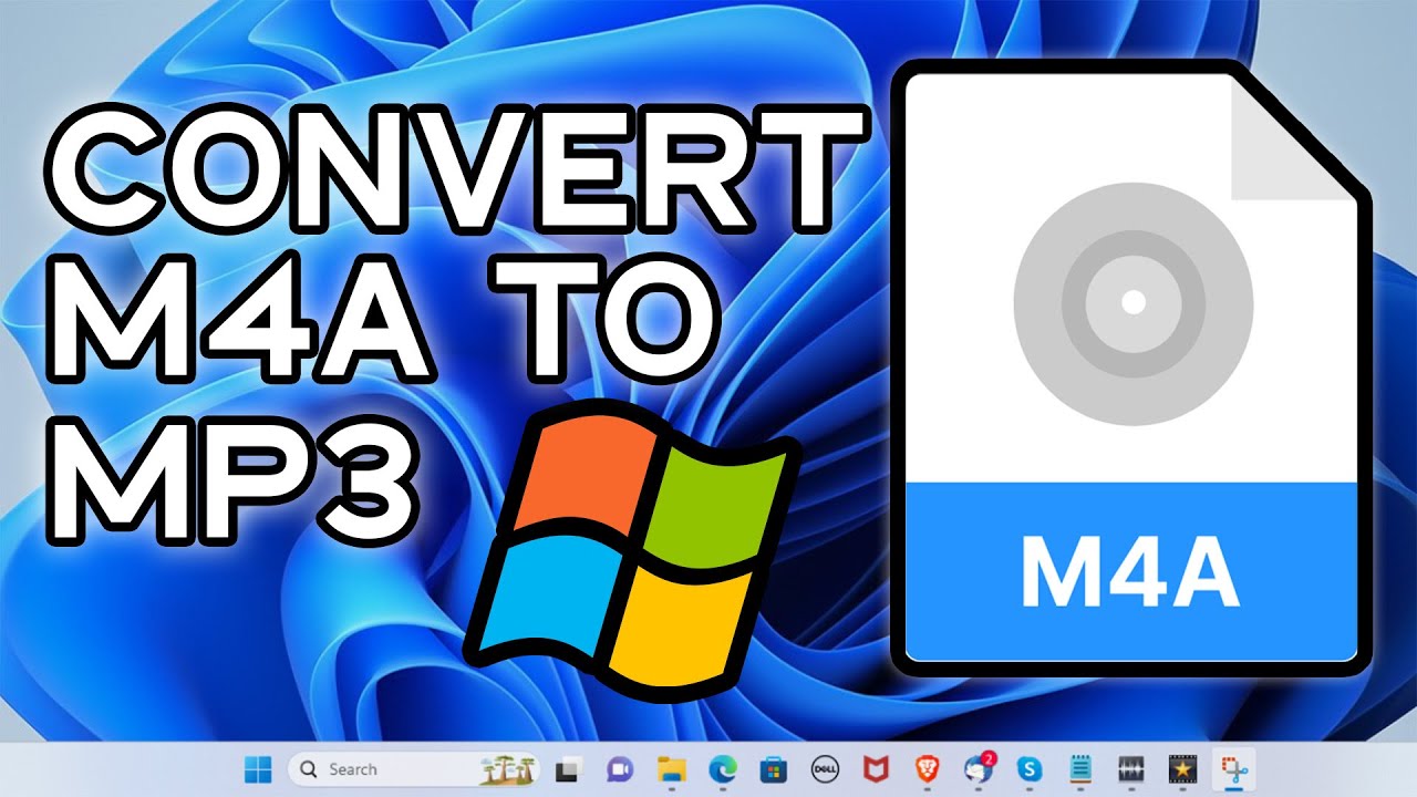 uærlig Fundament absurd How To Convert M4A to MP3 on Windows - YouTube