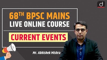 68th BPSC Mains | Live Online Course | Current Events | Demo Class | Drishti IAS English