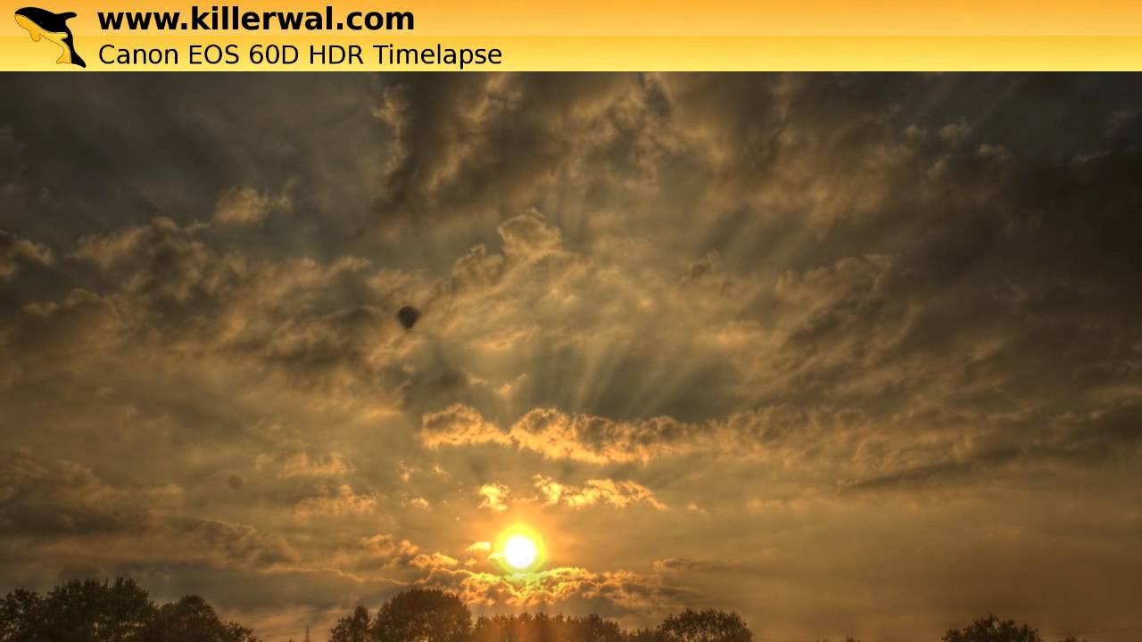  HDR Timelapse Sunset Balloon Canon EOS 60D YouTube