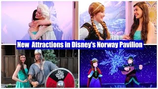 NEW Attractions in Disney's Epcot Norway: Frozen Ever After Ride, Anna and Elsa at Royal Somerhus
