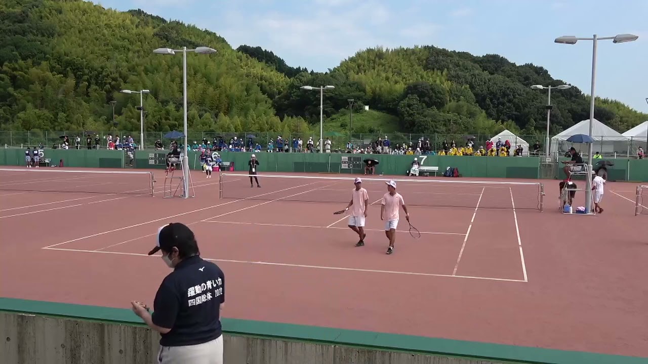 2022年IH ソフトテニス 男子個人 4回戦 里凌輝・脇田隆秀 鹿児島商(鹿児島) vs 松本椿・吉村拓海 三重(三重)