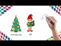 Easy and satisfying Christmas drawing | Zippy and Bobo