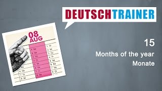 German for beginners (A1/A2) | Deutschtrainer:  Months of the year