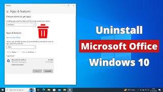 How to Uninstall Microsoft Office in Windows 10
