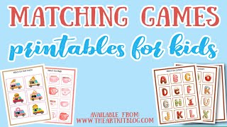 Matching Game Printables for Kids - The Art Kit screenshot 5