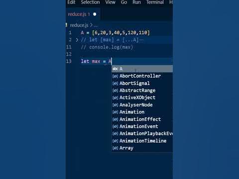 How to Find Maximum Value In Single Line | #shorts | Javascript | Array ...