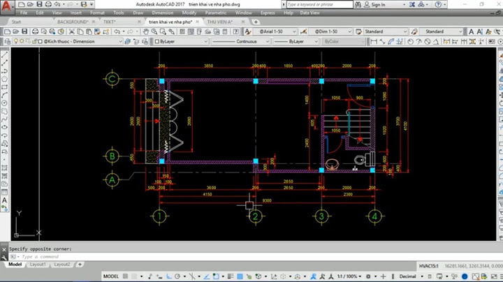 Bản vẽ autocad nhà cao tầng lê văn duy năm 2024