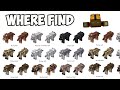 Minecraft 1206 all 9 new wolves where  how find