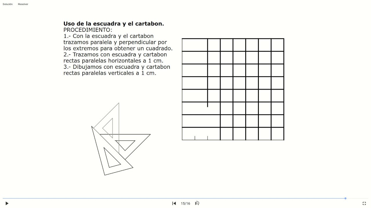 Ejercicio Construcción de ángulos: manejo de escuadra y cartabón