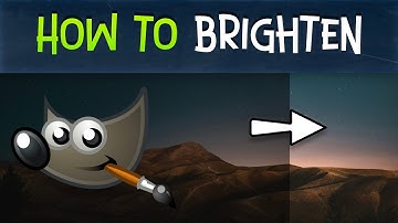 Gimp How to Brighten Image Adjustment