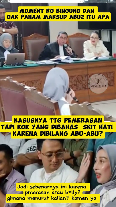 Dokter Reza Gladys Mel*dak diSidang!Gara-Gara Disebut 'Abu-Abu'?! #nikitamirzani #rezagladys #shorts