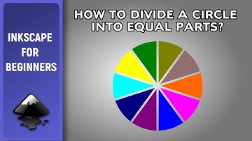 How to divide a circle into equal parts in Inkscape. Tutorial for beginners