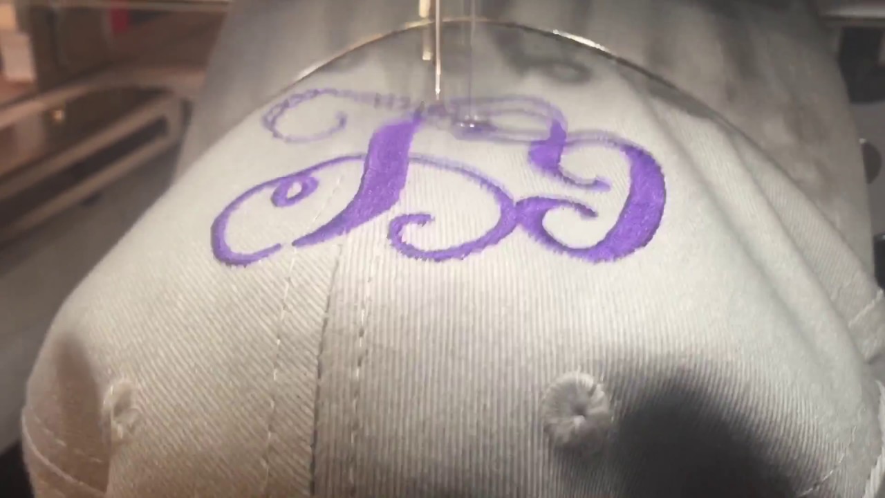 Hat Embroidery on Brother PR1000e with Baby Lock Cap Hoop YouTube