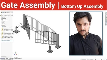 Gate Assembly | Bottom Up Assembly | SolidWorks Tutorial