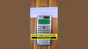 How To Solve TRICKY Cubic Equations in Seconds: THE CALCULATOR HACK -3 : #shorts #calculator