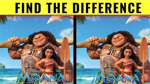 ONLY TRUE GENIUS CAN FIND THE DIFFERENCE | 100% FAIL | MOANA MOVIE PICTURE PUZZLE