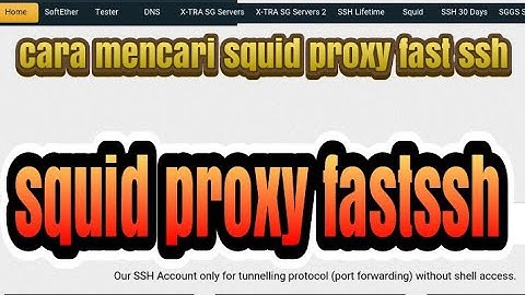 cara mencari squid proxy dari fastssh