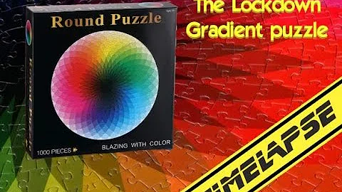 The famous Lockdown Gradient Puzzle Timelapse! Including ASMR relaxing music