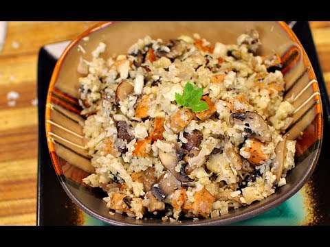 Mushroom Risotto - keto risotto - keto recipe - cauliflower risotto - healthy recipe channel