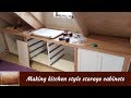 Making kitchen style cabinets from melamine Making kitchen style cabinets from melamine