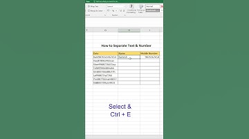 How to Separate Text & Number in Excel || Tutorials.Com || Excel