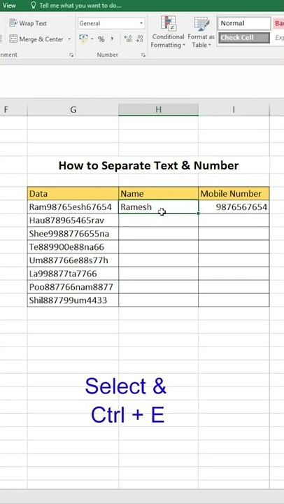 How to Separate Text & Number in Excel || Tutorials.Com || Excel