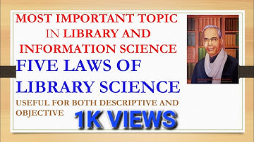 VIJF WETTEN VAN DE BIBLIOTHEEKWETENSCHAP