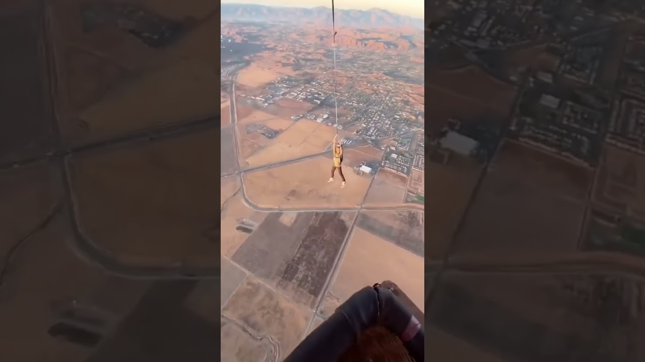 Insane Parachute Jump!! #shorts