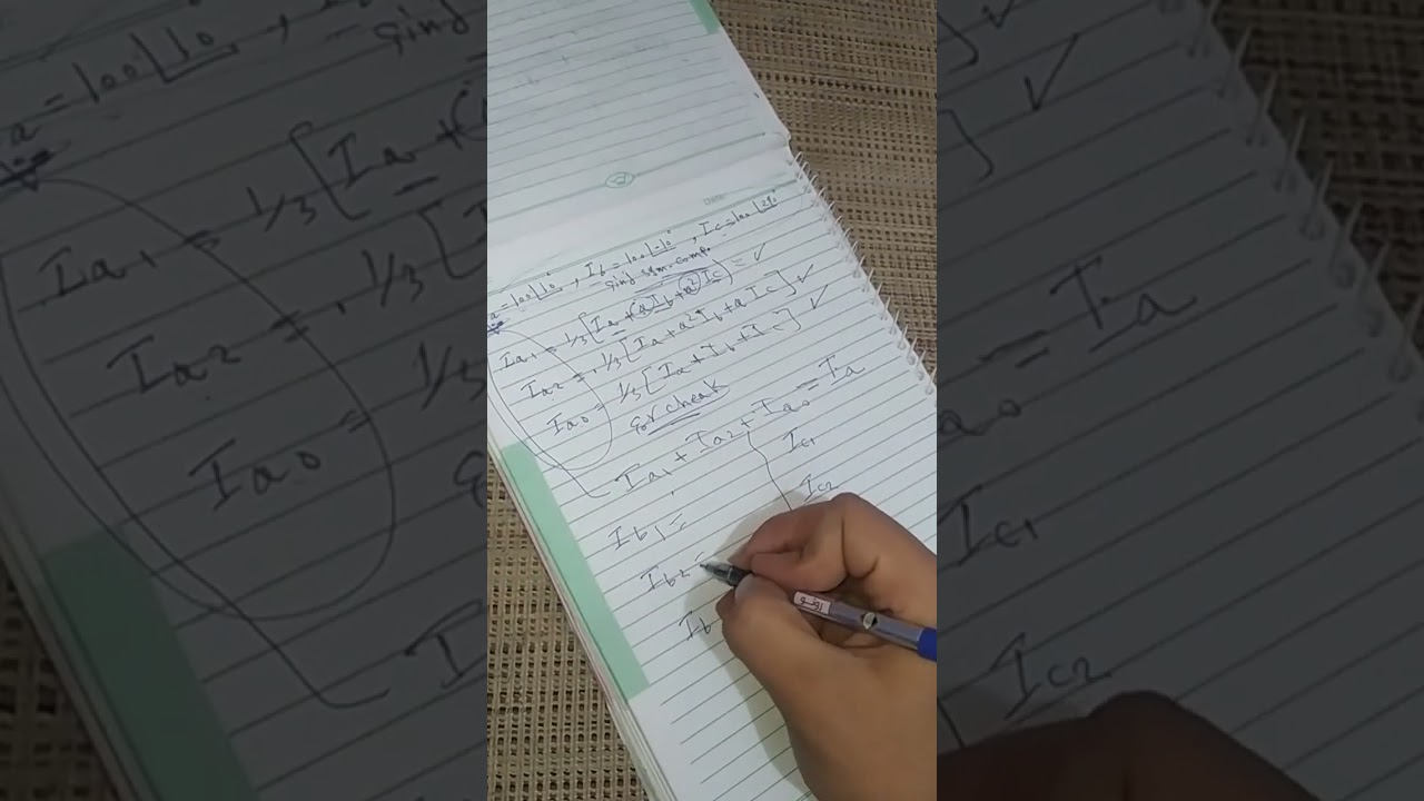 مسائل Symmetrical Components