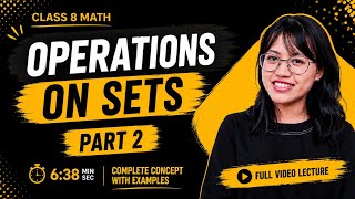 Difference Between Two Sets (A − B) | Class 8 Math | Operations on Sets Part 2